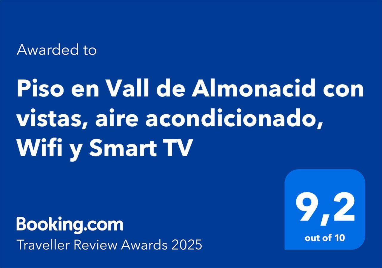 Piso En Vall De Almonacid Con Vistas, Aire Acondicionado, Wifi Y Smart Tv Exterior foto